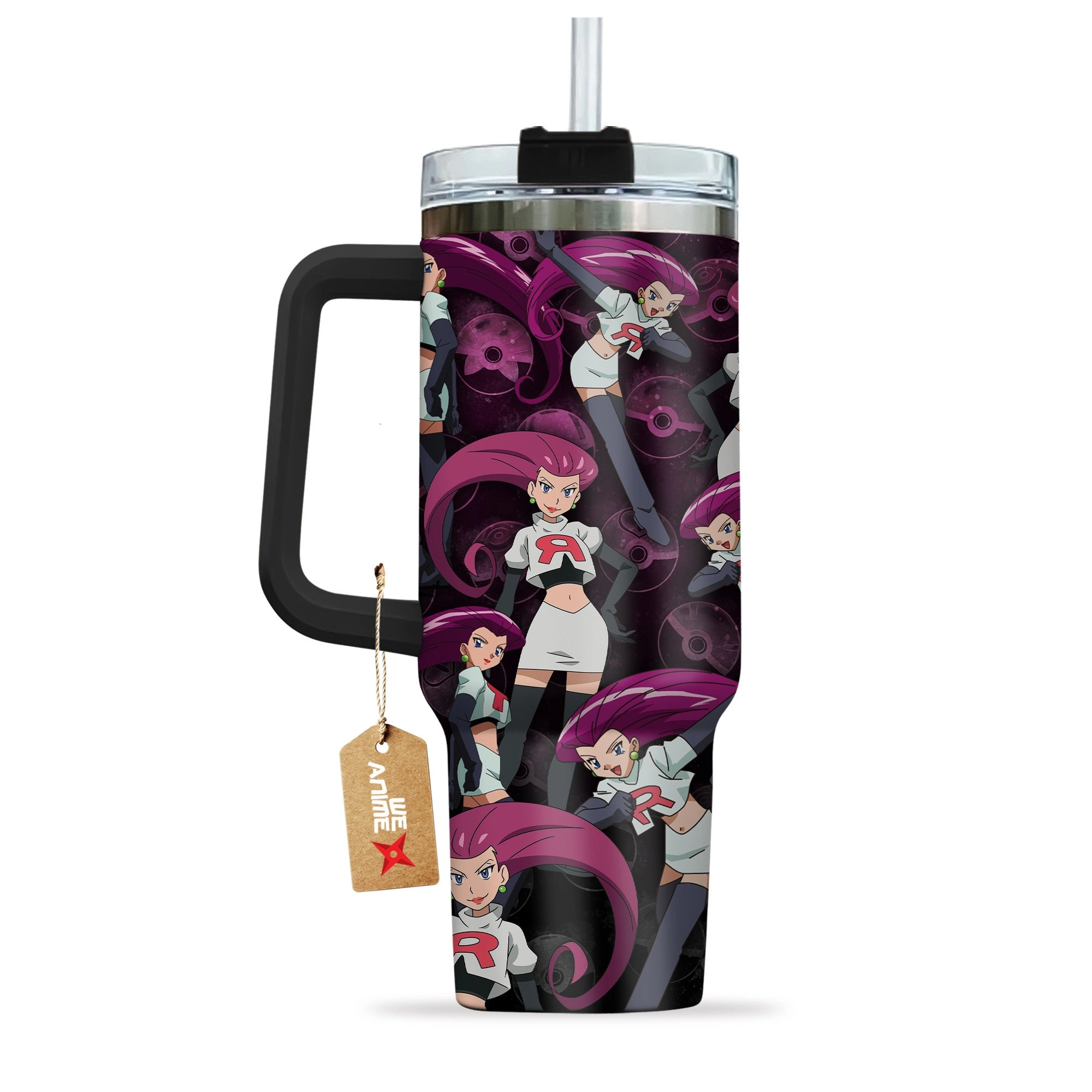 Jessie Musashi Pokemon Anime Custom Quencher 30oz Or 40oz Stainless Steel Tumbler With Handle HG