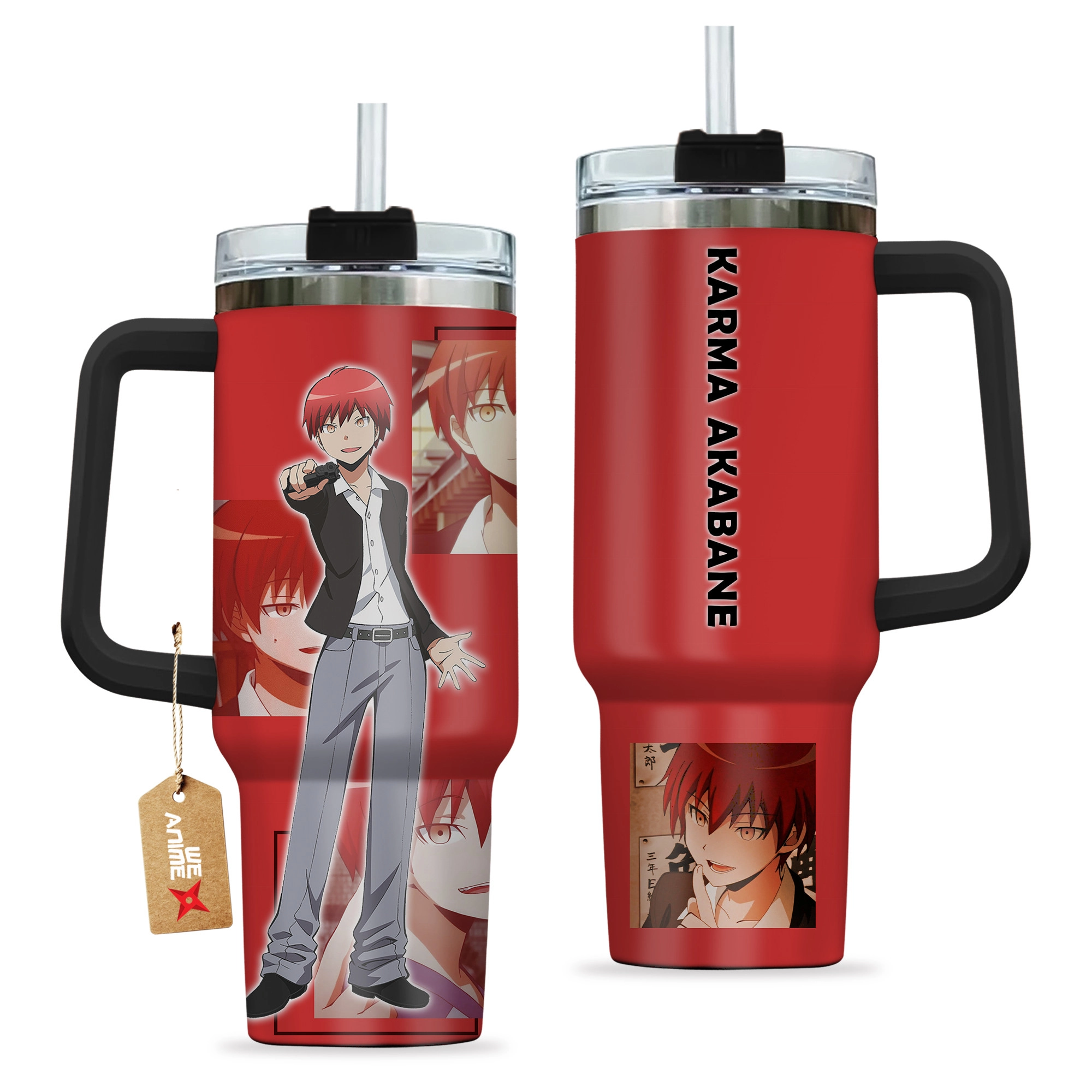 Karma Akabane Assassination Classroom Anime Custom Quencher 30oz or 40oz Stainless Steel Tumbler With Handle HG
