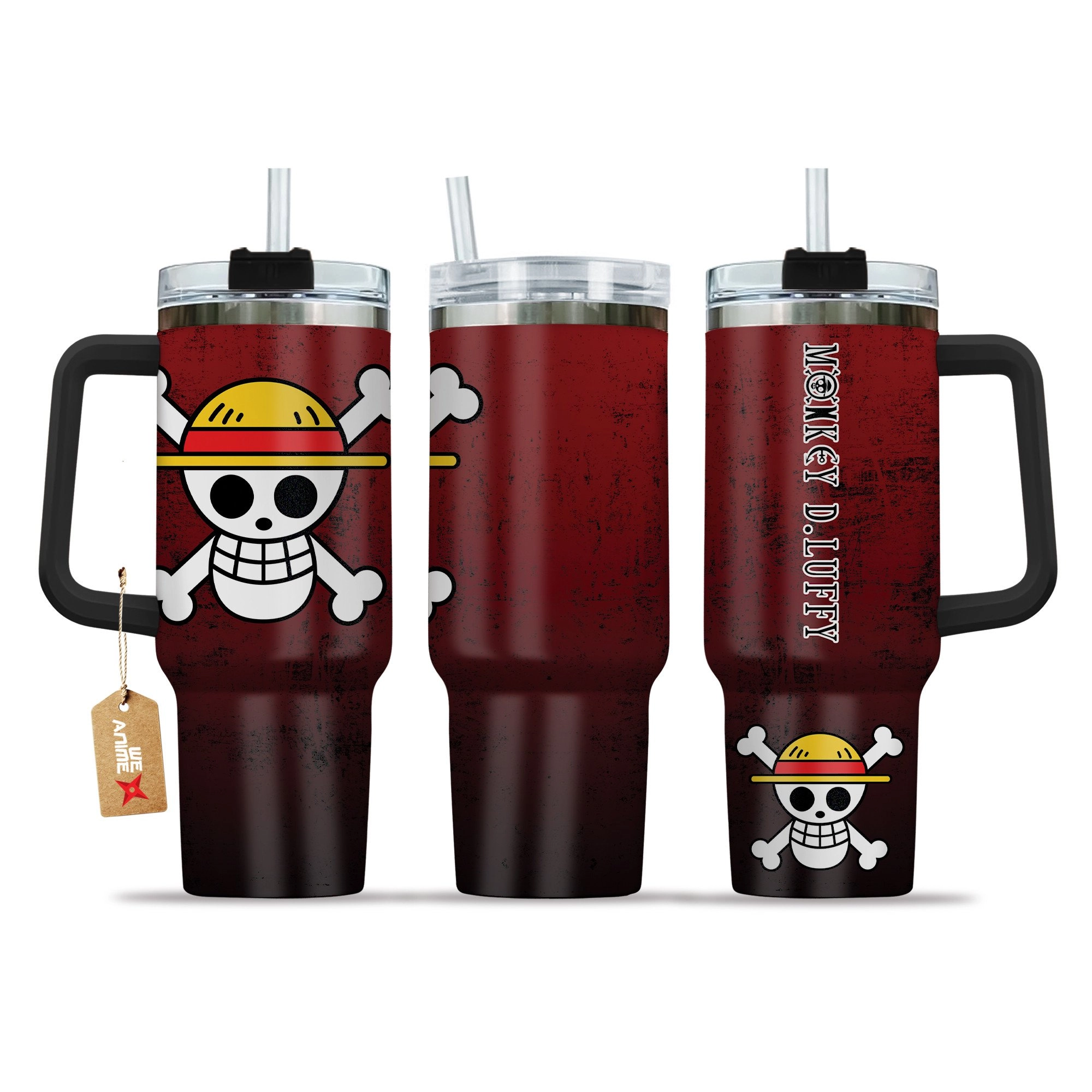 Monkey D.Luffy One Piece Anime Custom Quencher 30oz Or 40oz Stainless Steel Tumbler With Handle HG