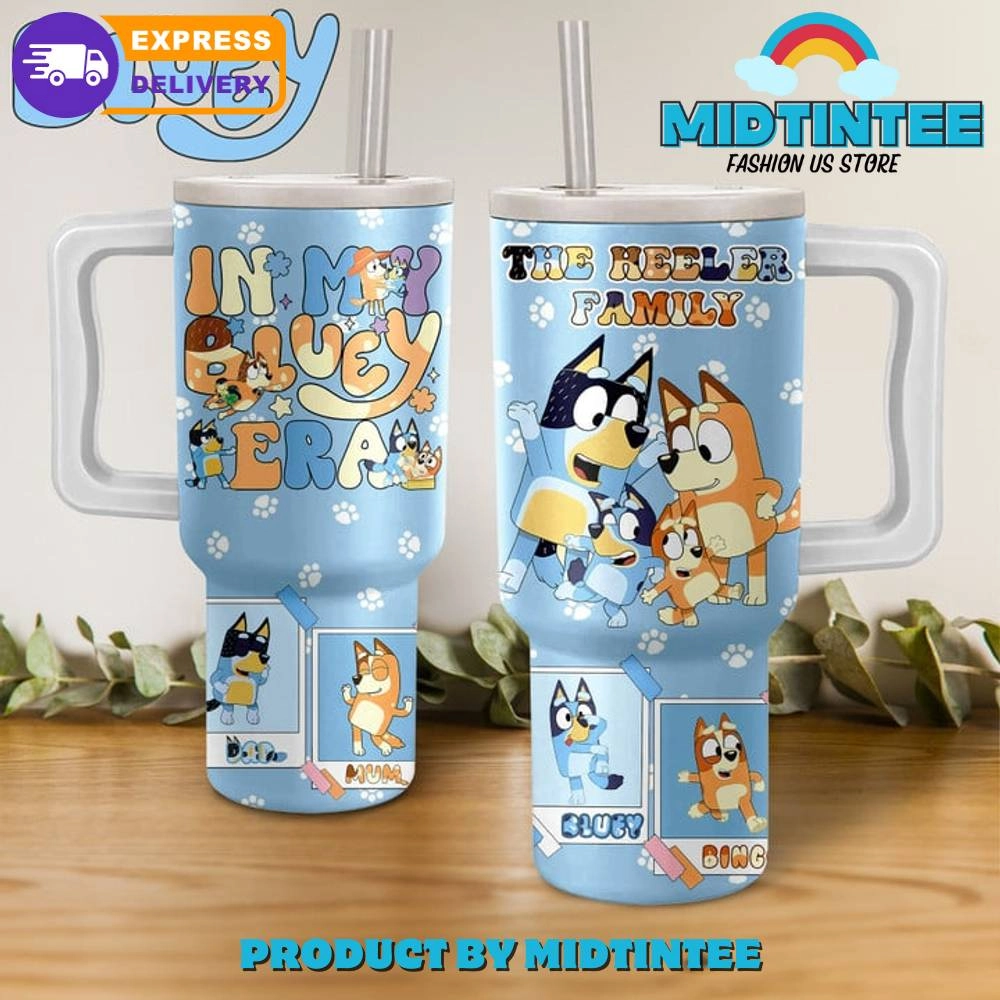 Bluey In My Era The Heeler Family Gift for her, him, Birthday Xmas Halloween Gift 30oz or 40oz Tumbler LN