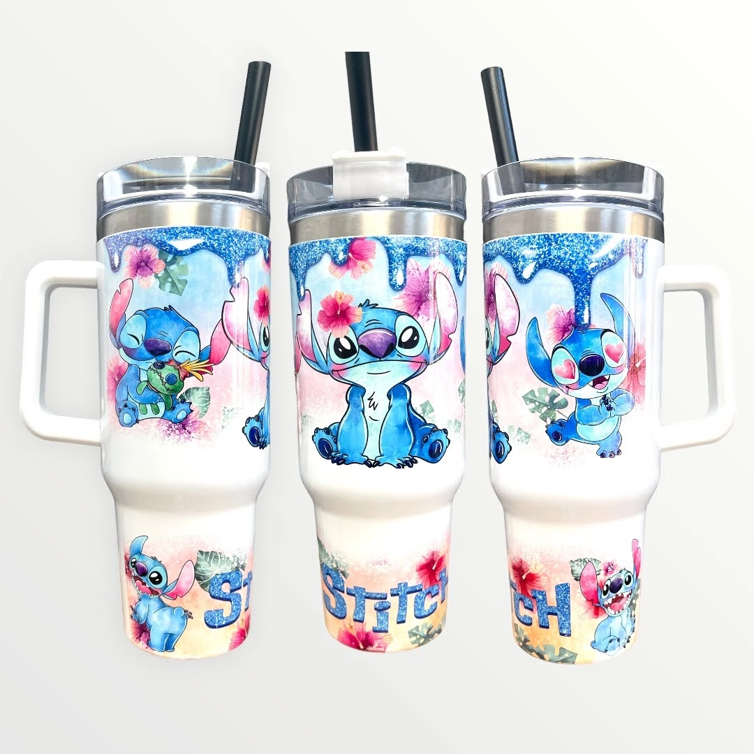 Disney Lilo and Stitch 30oz or 40oz Quencher Tumbler with Optional Personalisation, Gifts for Friends NVA