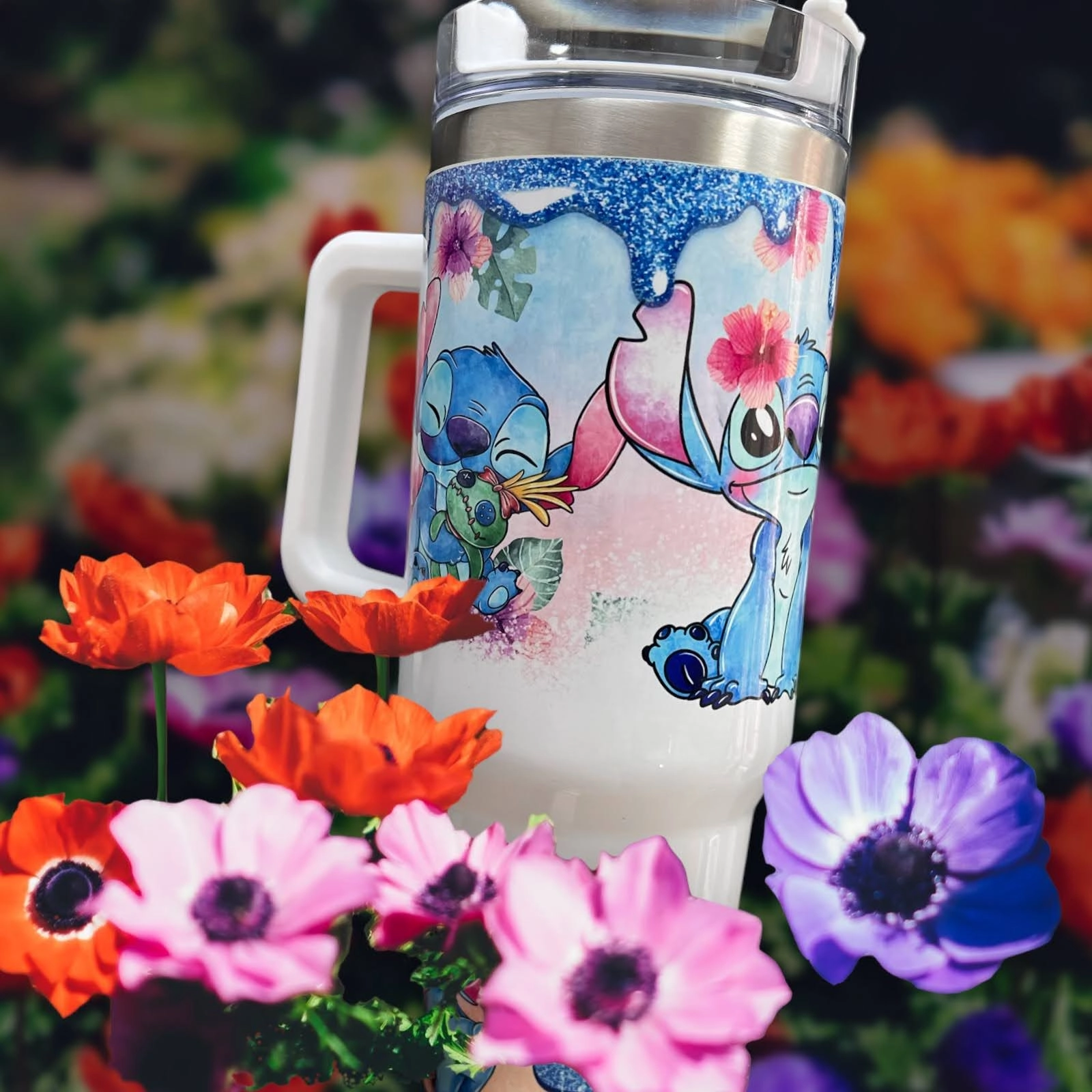 Disney Lilo and Stitch 30oz or 40oz Quencher Tumbler with Optional Personalisation, Gifts for Friends NVA