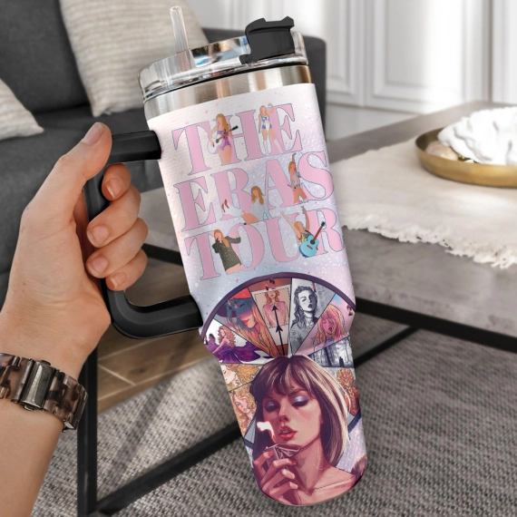 Taylor Swift Music Custom Quencher 30oz or 40oz Stainless Steel Tumbler HG With Handle
