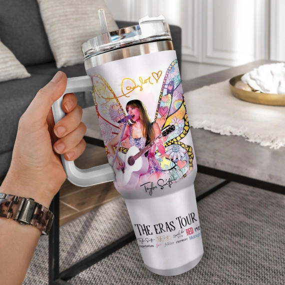 Taylor Swift Music Custom  Quencher 30oz or 40oz Stainless Steel Tumbler With Handle HG