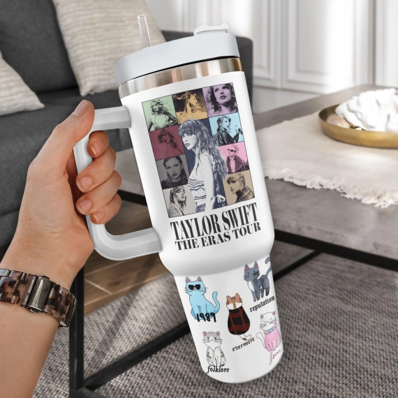 Taylor Swift Music Custom Quencher 30oz or 40oz Stainless Steel Tumbler HG With Handle