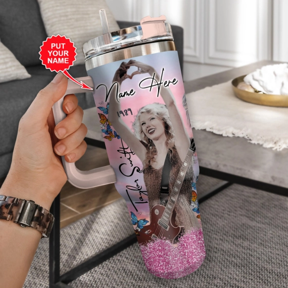 Taylor Swift Music Custom  Quencher 30oz or 40oz Stainless Steel Tumbler With Handle HG