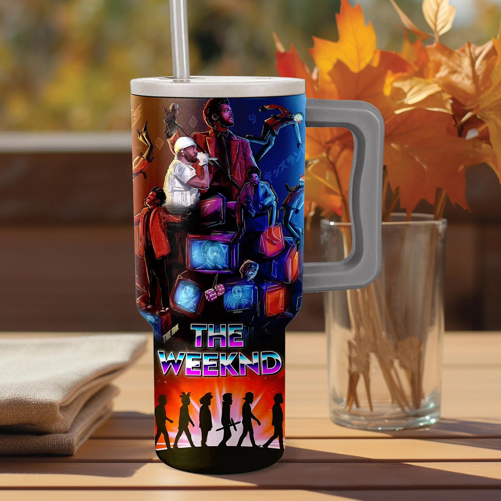 The Weekend Music Custom Stanley Quencher 40oz Stainless Steel Tumbler HG With Handle