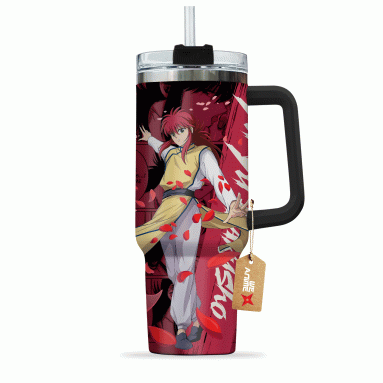 Yoko Kurama Yu Yu Hakusho Anime Custom 30oz or 40oz Quencher Stainless Steel Tumbler With Handle, Best Gift Idea NVA