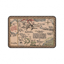LOTR Middle Earth Map Mousepad | The Hobbit Map Desk Mat | Gift For Gamer | Mothers Day HCA Gift